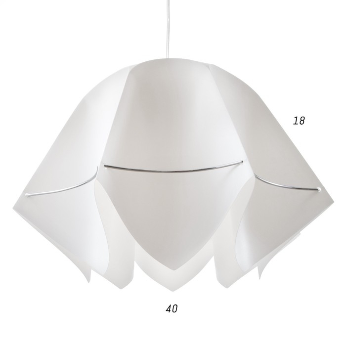 Люстра BayerLux Подвес BayerLux Люстра BayerLux Подвес BayerLux "Джули" E27 1х60Вт белый 40х40х100 см