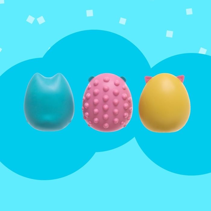 Набор погремушек-неваляшек «Зверушки», цвета МИКС, 3 шт.