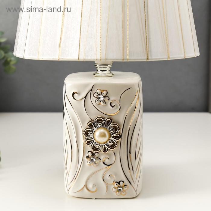 Лампа настольная 16165/1 E14 40Вт белый 20х20х29 см RISALUX