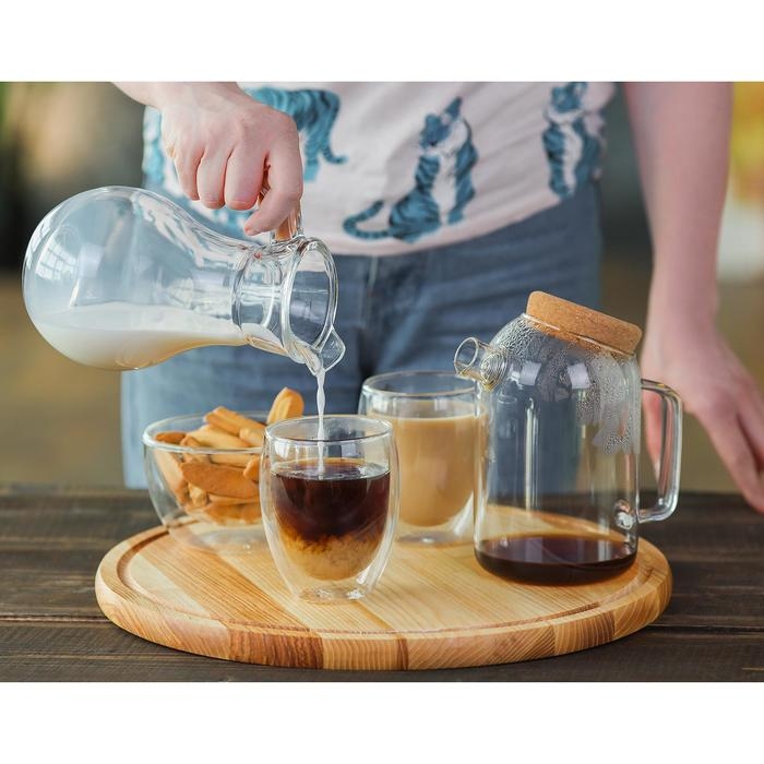 Кувшин стеклянный с крышкой Bistro, 1 л Кувшин стеклянный с крышкой Bistro, 1 л