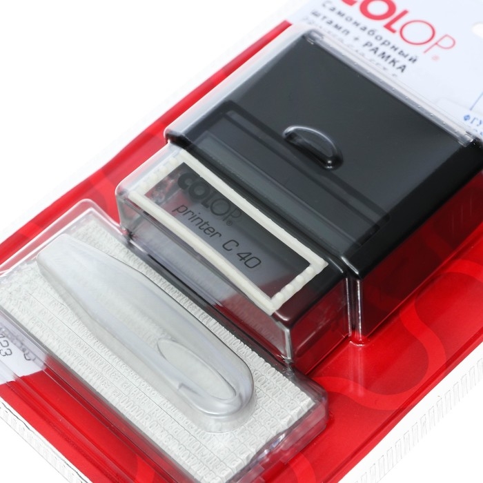 Штамп автоматический самонаборный COLOP Printer С 40 SET-F, 6/4 строк, 2 кассы, чёрный Штамп автоматический самонаборный COLOP Printer С 40 SET-F, 6/4 строк, 2 кассы, чёрный