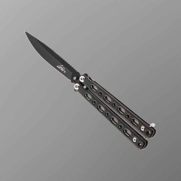 Нож-бабочка Нож-бабочка "Вихрь" 15,7см, клинок 68мм/1,3мм, черный