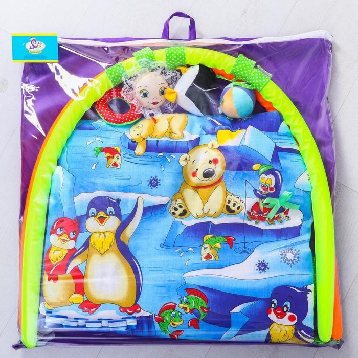 Развивающий коврик с дугами «Арктика-2», 100×87 см, Дельфин Развивающий коврик с дугами «Арктика-2», 100×87 см, Дельфин
