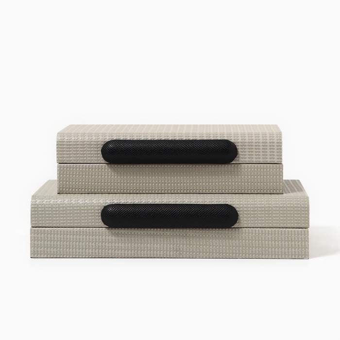 Шкатулка для украшений «Минимализм» экокожа, набор 2 шт. Шкатулка для украшений «Минимализм» экокожа, набор 2 шт.