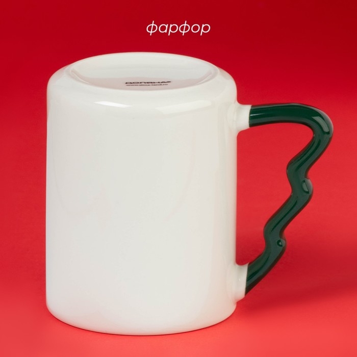 Новогодняя кружка Доляна «Веселый дедушка», 400 мл, 12,5×8,5×10,7см, цвет белый Новогодняя кружка Доляна «Веселый дедушка», 400 мл, 12,5×8,5×10,7см, цвет белый