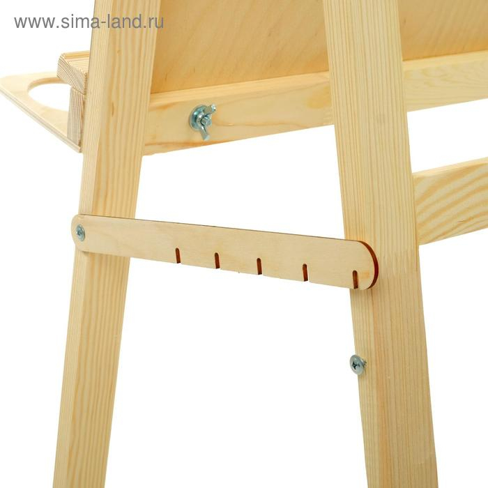 Мольберт тип «Хлопушка», 120 х 60 х 65 см, планшет 60 х 60 см, полка с двумя подстаканниками, неокрашенное дерево, Calligrata Мольберт тип «Хлопушка», 120 х 60 х 65 см, планшет 60 х 60 см, полка с двумя подстаканниками, неокрашенное дерево, Calligrata