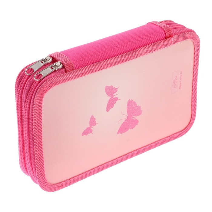 Пенал 2 секции, 125 х 205 х 40 мм, Calligrata 30П26/2 Пенал 2 секции, 125 х 205 х 40 мм, Calligrata 30П26/2 "Милый котик", ламинированный картон