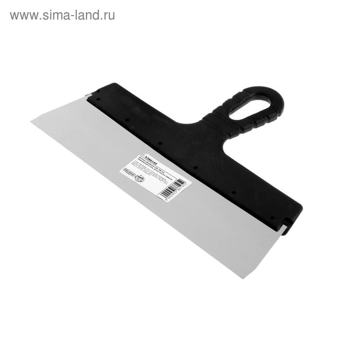 Шпатель фасадный ЛОМ, 300 мм, нержавеющая сталь, пластиковая рукоятка Шпатель фасадный ЛОМ, 300 мм, нержавеющая сталь, пластиковая рукоятка