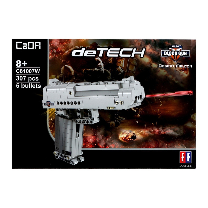 Конструктор техно «Пистолет», 307 деталей, 5 пуль, стреляет Конструктор техно «Пистолет», 307 деталей, 5 пуль, стреляет