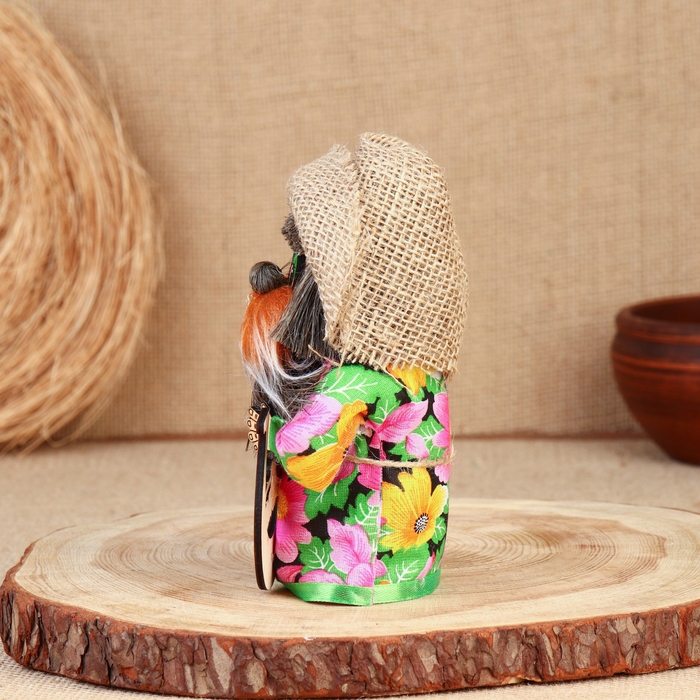 Оберег Оберег "Домовой с подковой", 15-16 см