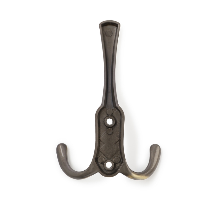 Крючок мебельный ТУНДРА TKT003 LIGHT, трехрожковый, бронза Крючок мебельный ТУНДРА TKT003 LIGHT, трехрожковый, бронза