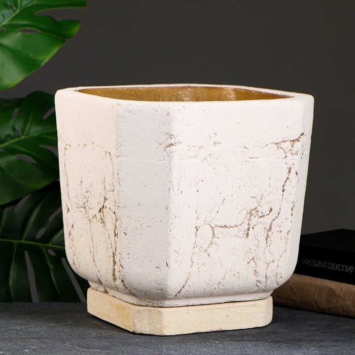 Горшок цветочный  Горшок цветочный "Омега №2" 10 л, 27 х 27 х 25 см