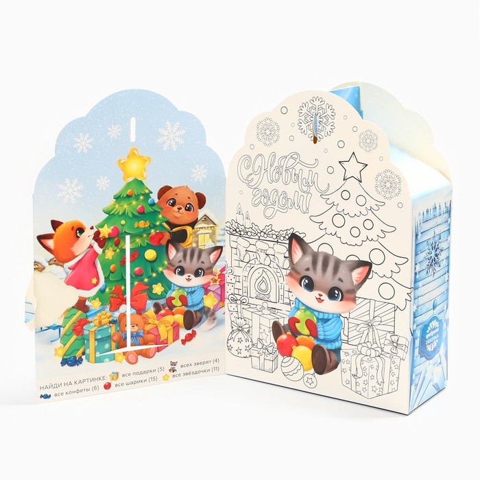Новый год! Конфеты, с раскраской внутри «Замок», 500 гр Новый год! Конфеты, с раскраской внутри «Замок», 500 гр