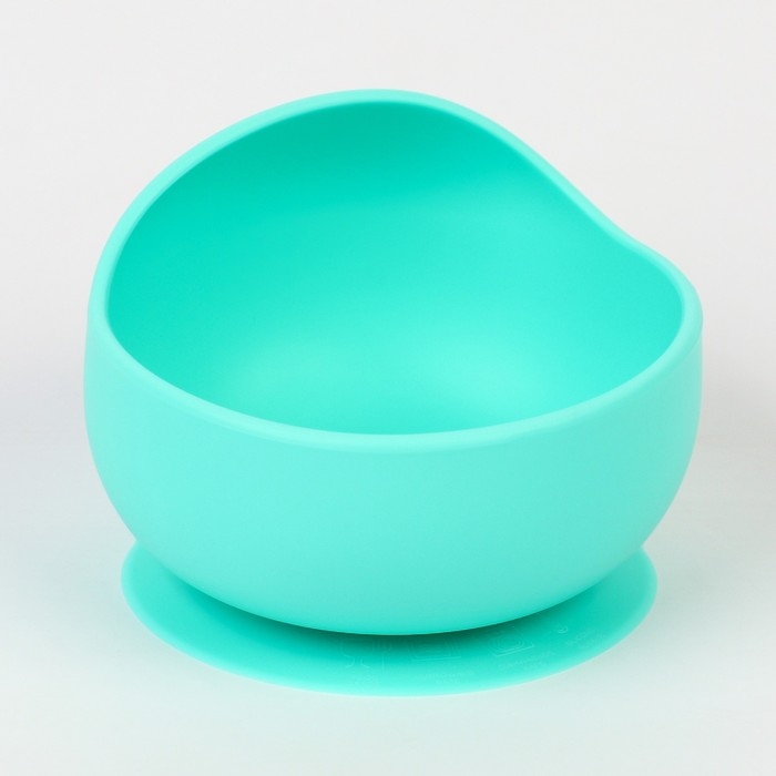 Набор для кормления: нагрудник, тарелка на присоске, ложка, Крошка Я, бирюзовый Набор для кормления: нагрудник, тарелка на присоске, ложка, Крошка Я, бирюзовый