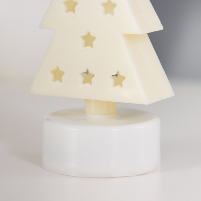 Ночник Ночник "Елочка" LED от батареек CR2032 МИКС 4х4,5х10 см RISALUX