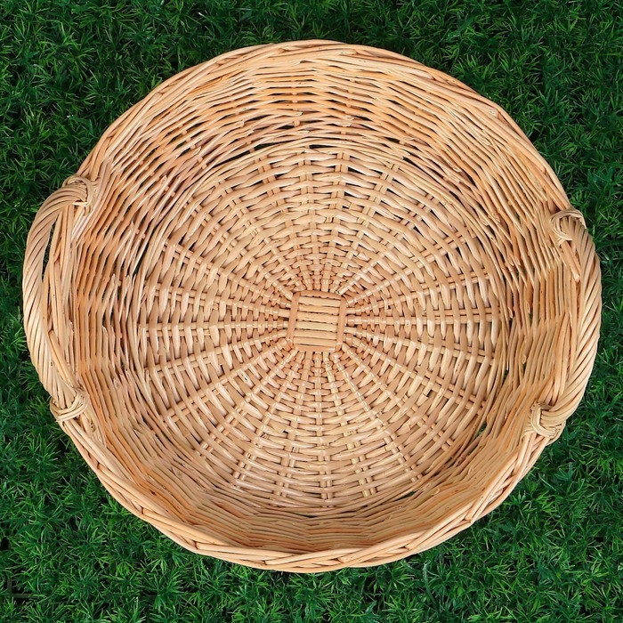 Корзина «Ушат», №4, Dдно= 29 см, Dверх=38 см, H=10 см, ручное плетение, лоза Корзина «Ушат», №4, Dдно= 29 см, Dверх=38 см, H=10 см, ручное плетение, лоза