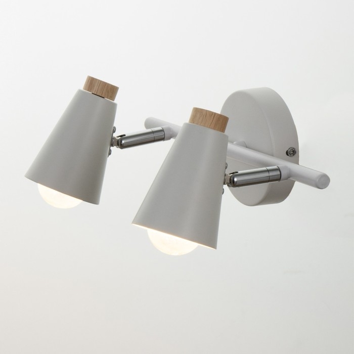 Спот Спот "Конус" 2х40Вт Е27 белый 30х12х16 см