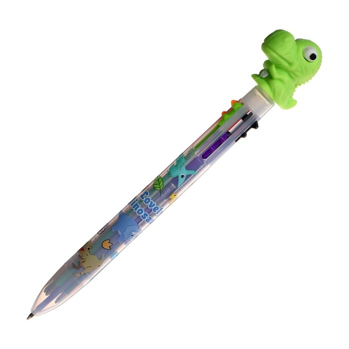 Ручка шариковая автоматическая Ручка шариковая автоматическая "Дракон", 6-ти цветная, МИКС