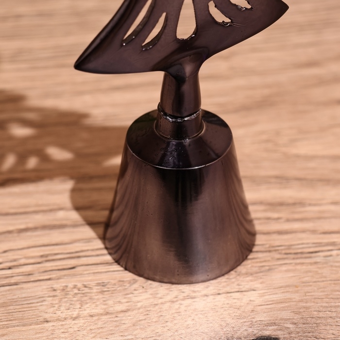 Подсвечник с колокольчиком  Подсвечник с колокольчиком "Ёлочка" 20 см, металл