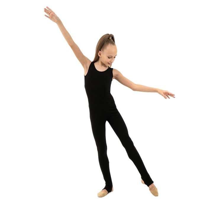 Комбинезон для гимнастики и танцев Grace Dance, р. 42, цвет чёрный Комбинезон для гимнастики и танцев Grace Dance, р. 42, цвет чёрный