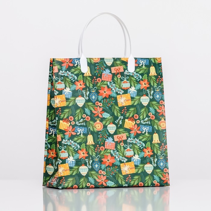 Новый год. Пакет Новый год. Пакет "Праздничное настроение", мягкий пластик, 26х23 см.