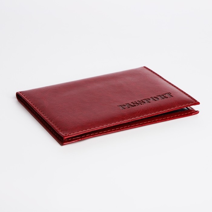 Обложка для паспорта, цвет бордовый Обложка для паспорта, цвет бордовый