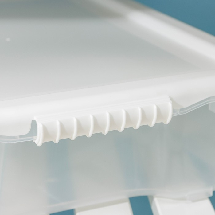 Контейнер для хранения с крышкой Porter, 8 л, 41×31×11 см, цвет слоновая кость Контейнер для хранения с крышкой Porter, 8 л, 41×31×11 см, цвет слоновая кость