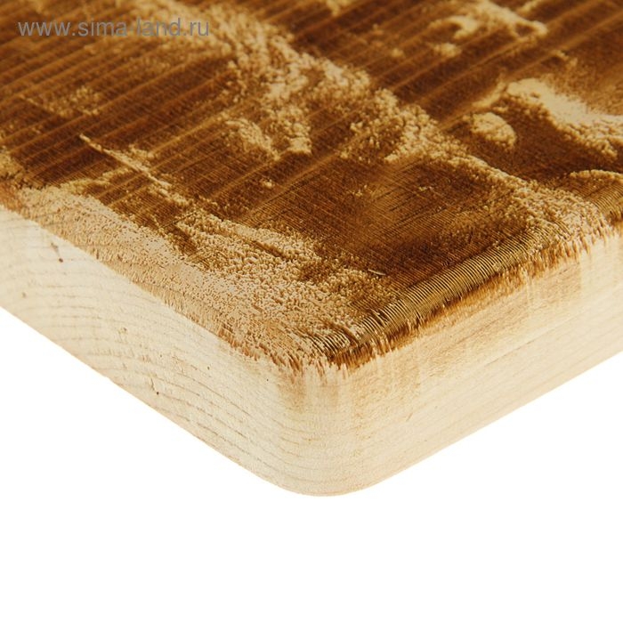 Доска из массива кедра «Медведь», квадратная, 18 × 18 см