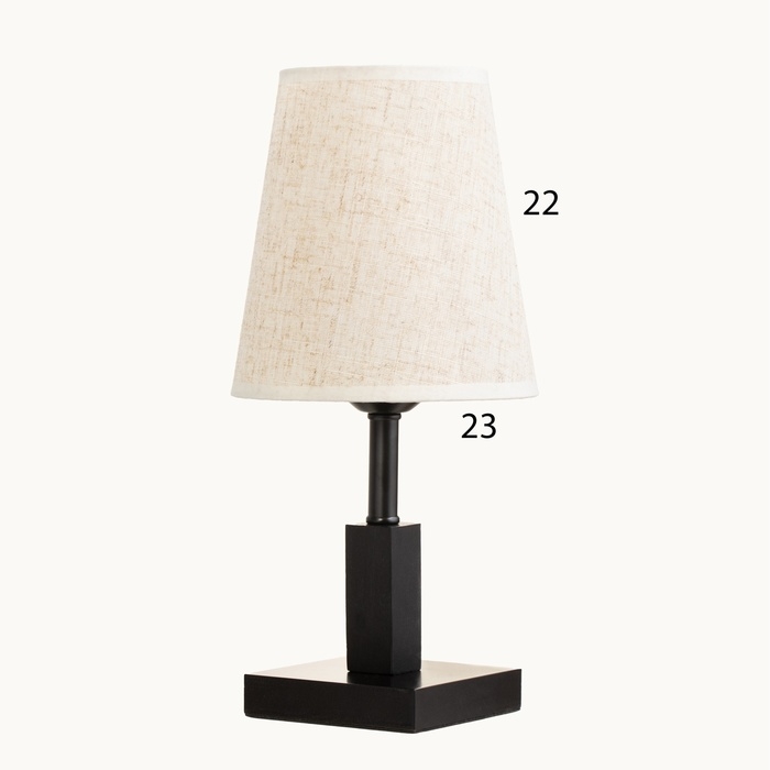 Лампа настольная Лампа настольная "Колд" 1х40Вт Е27 черный 16х16х34см