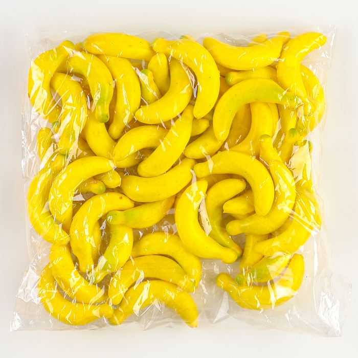 Декор «Бананы», набор 50 шт., размер 6,5×1,5 см Декор «Бананы», набор 50 шт., размер 6,5×1,5 см