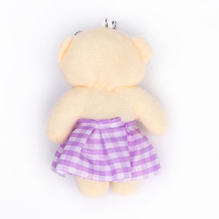 Подвеска «Мишка в клетчатой юбке», цвета МИКС
