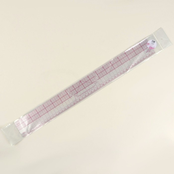 Линейка для квилтинга и пэчворка, 45 × 5 см, толщина 0,5 мм, цвет прозрачный Линейка для квилтинга и пэчворка, 45 × 5 см, толщина 0,5 мм, цвет прозрачный