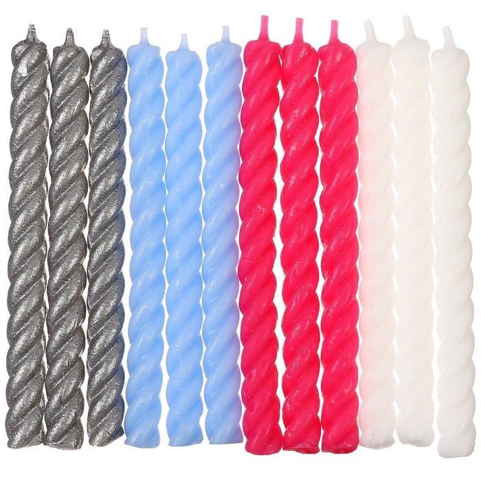 Набор свечей для торта Набор свечей для торта "С Днем Рождения", 12 штук, Холодное сердце