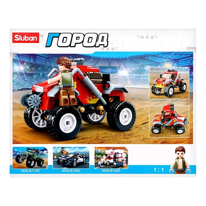 Конструктор внедорожник &laquo;Бигфут&raquo; Sluban Город, 150 деталей, 6+