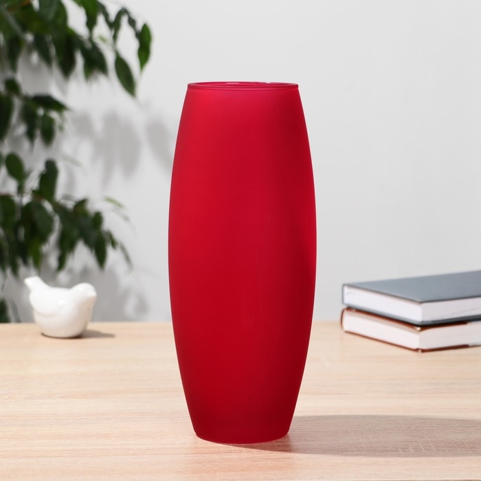 Ваза  Ваза "Рубин матовая " d=8см, h=26х10.5 см