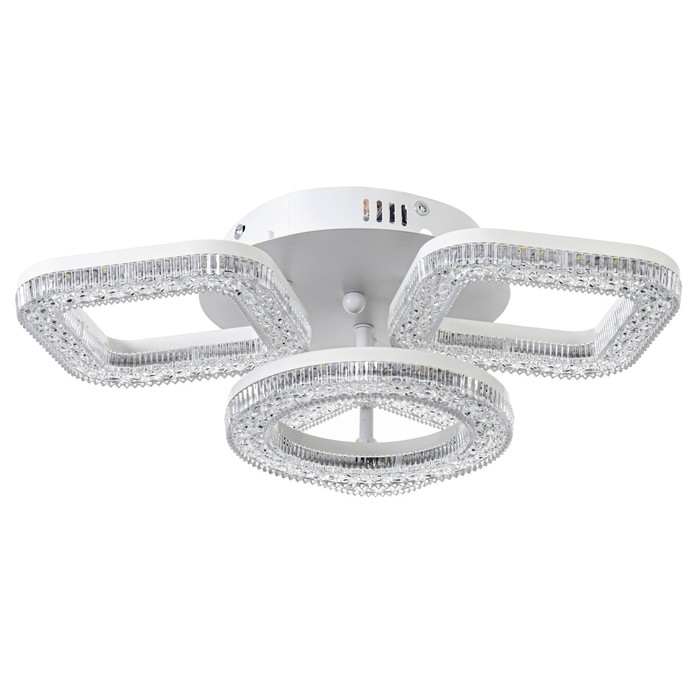 Люстра с ПДУ Люстра с ПДУ "Нонна" LED 68Вт 3000-6000Вт белый 39х39х12,5см BayerLux