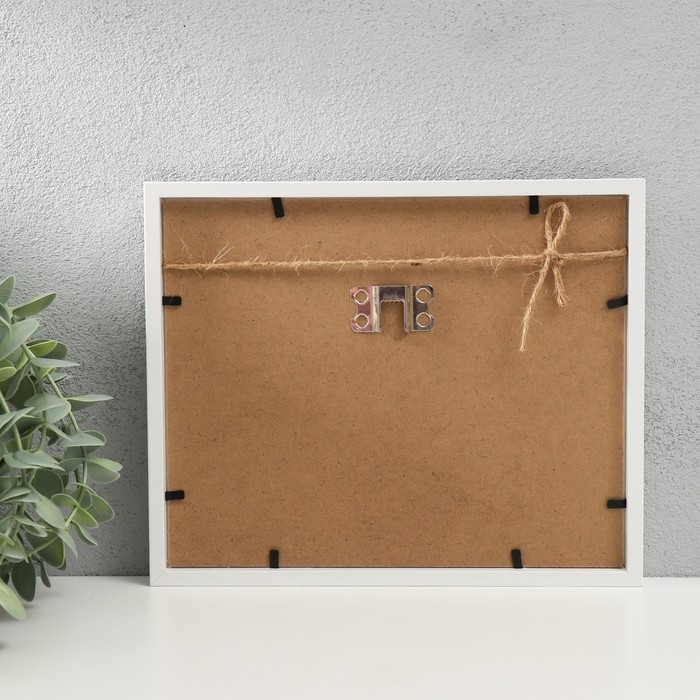 Фоторамка дерево с прищепками 10х15 см Фоторамка дерево с прищепками 10х15 см "Два сердца" белая 2х22,5х18,5 см