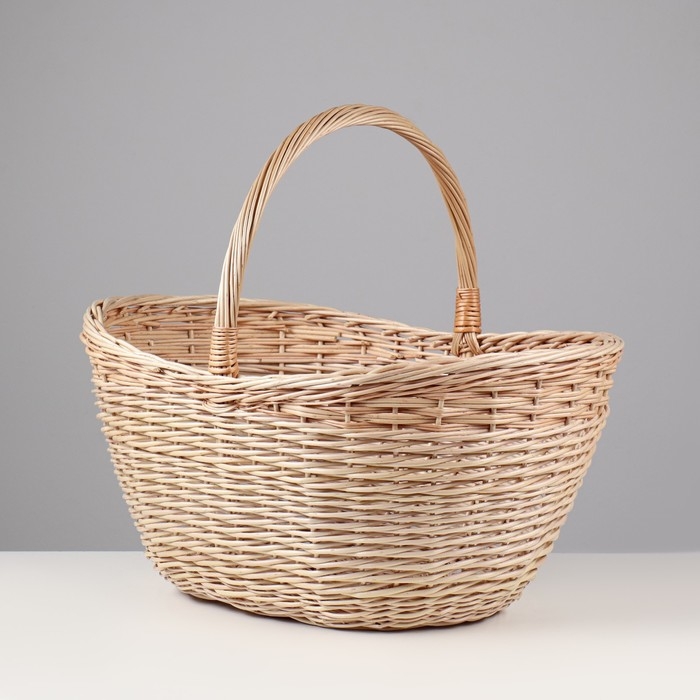 Корзина «Грибная», 12 л, дно 19×29 см, верх 30×49 см, H=20/23/34, ива Корзина «Грибная», 12 л, дно 19×29 см, верх 30×49 см, H=20/23/34, ива