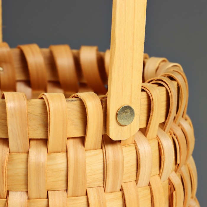 Корзина плетеная, ротанг, 17х12,5/26 см, 1 шт., натуральный Корзина плетеная, ротанг, 17х12,5/26 см, 1 шт., натуральный