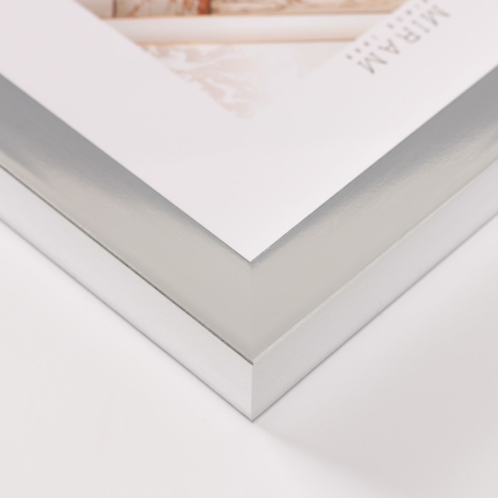 Фоторамка пластик Фоторамка пластик "Gallery" 15х15 см серебро (пластиковый экран)