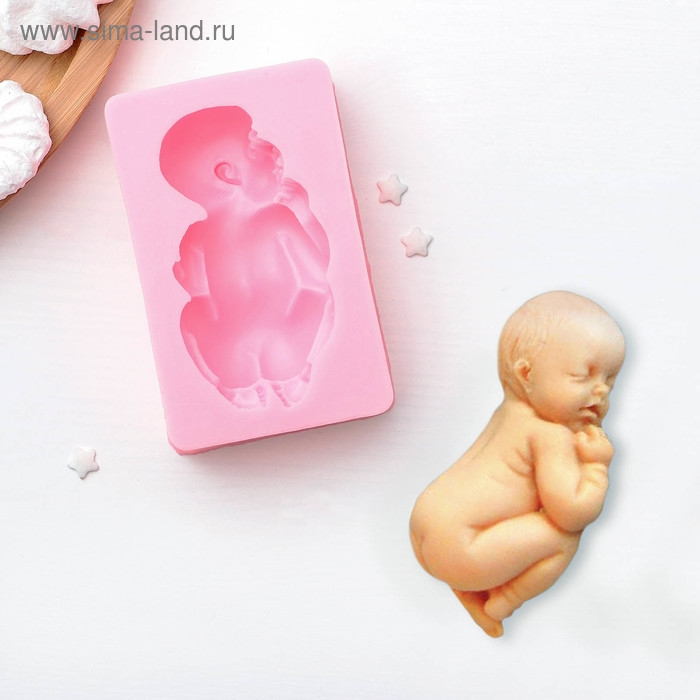 Молд «Пупсик», силикон, 10×6,5 см, цвет МИКС Молд «Пупсик», силикон, 10×6,5 см, цвет МИКС