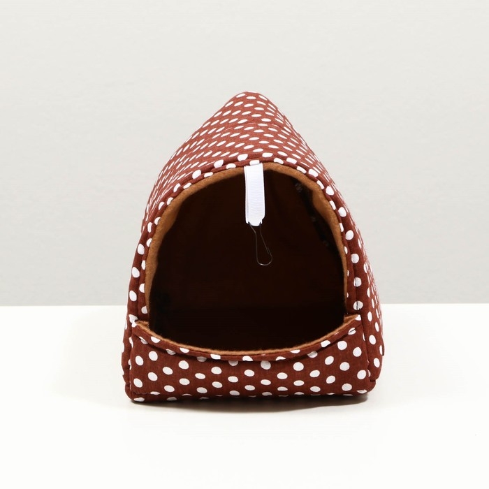 Домик  Домик "Шалаш" для грызунов 17*22*17 см, бязь флис, поролон