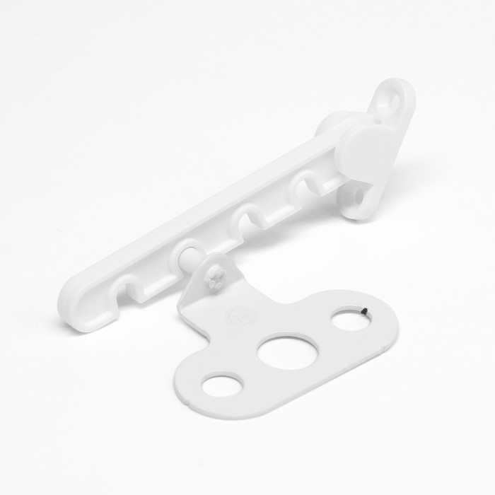 Ограничитель открывания окна ТУНДРА, пластиковый, L=105 мм, белый, 1 шт. Ограничитель открывания окна ТУНДРА, пластиковый, L=105 мм, белый, 1 шт.