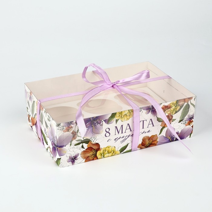 Коробка для капкейка «Ирисы», 23 х 16 х 7.5 см Коробка для капкейка «Ирисы», 23 х 16 х 7.5 см