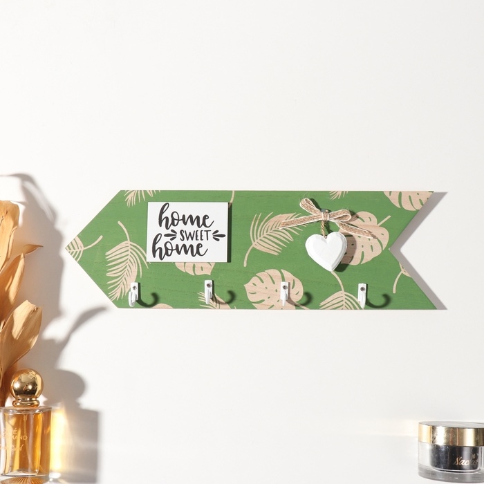 Крючки декоративные дерево Крючки декоративные дерево "Пальмовые листья. Указатель" 2,5х30х8,8 см