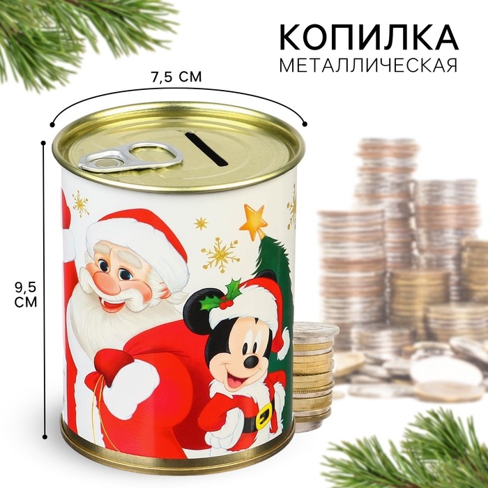 Копилка на Новый год, 9.5х9.5х7.5 см, Микки Маус Копилка на Новый год, 9.5х9.5х7.5 см, Микки Маус