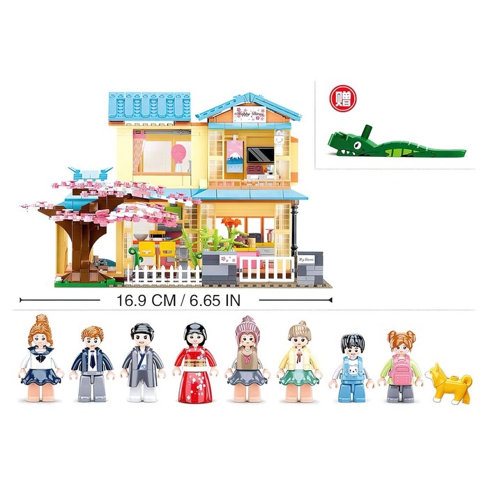 Конструктор Розовая мечта &laquo;Загородный коттедж&raquo;, 1029 деталей