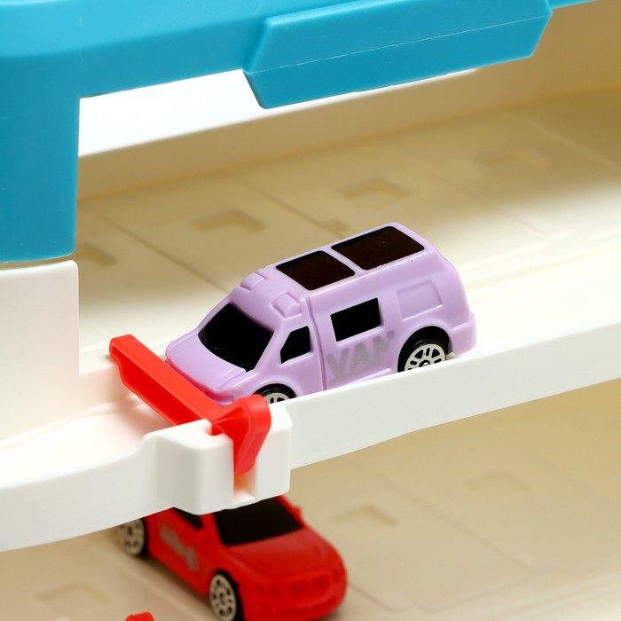 Парковка «Городская», с лифтом, 3 уровня, 4 машинки, световые и звуковые эффекты Парковка «Городская», с лифтом, 3 уровня, 4 машинки, световые и звуковые эффекты