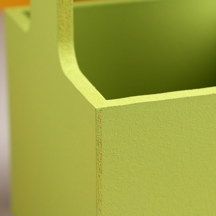 Кашпо - ящик деревянный 13,5х13,5х30 см Фисташковый Кашпо - ящик деревянный 13,5х13,5х30 см Фисташковый