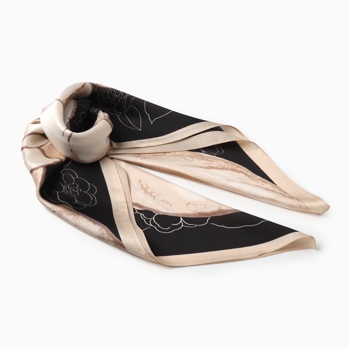 Платок женский MINAKU р-р 70*70 см, цв. бежевый Платок женский MINAKU р-р 70*70 см, цв. бежевый